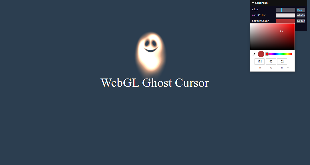WebGL Ghost Cursor (2023 update)
